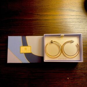NEW House of Harlow 1960 gold and silver hoop earrings